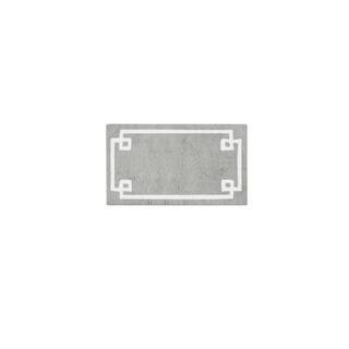 Ethan 24 in. x 40 in. Grey Tufted Cotton Rectangle Bath Rug | The Home Depot