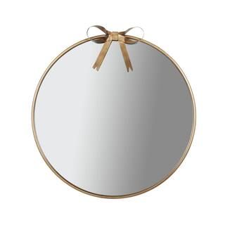 Medium Round Gold Bow Mirror (24 in.) | The Home Depot