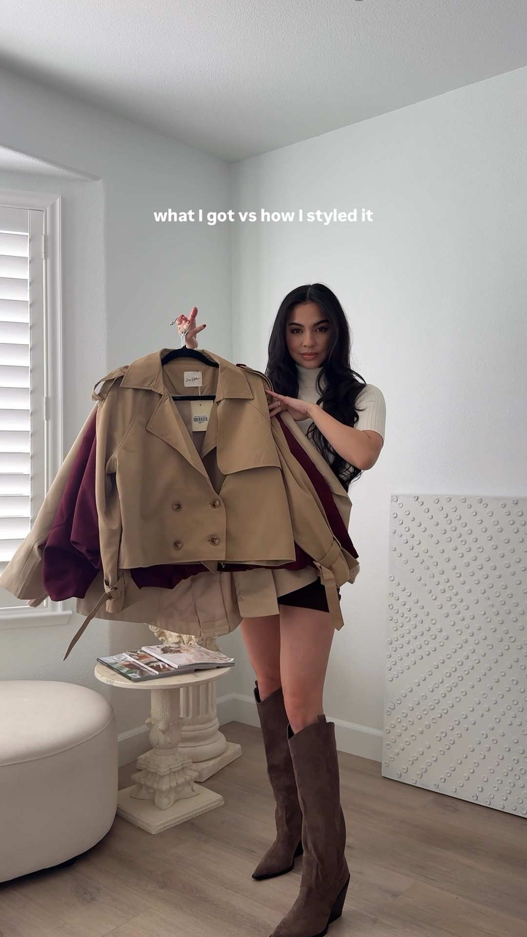 What I got vs how I styled it🤍 @easyclothes 

#LTKSeasonal #LTKworkwear #LTKfindsunder100