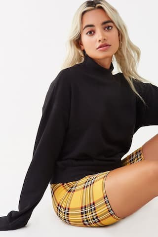French Terry Mock Neck Sweater | Forever 21 (US)