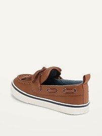 Faux-Leather Boat Shoes for Toddler Boys | Old Navy (US)