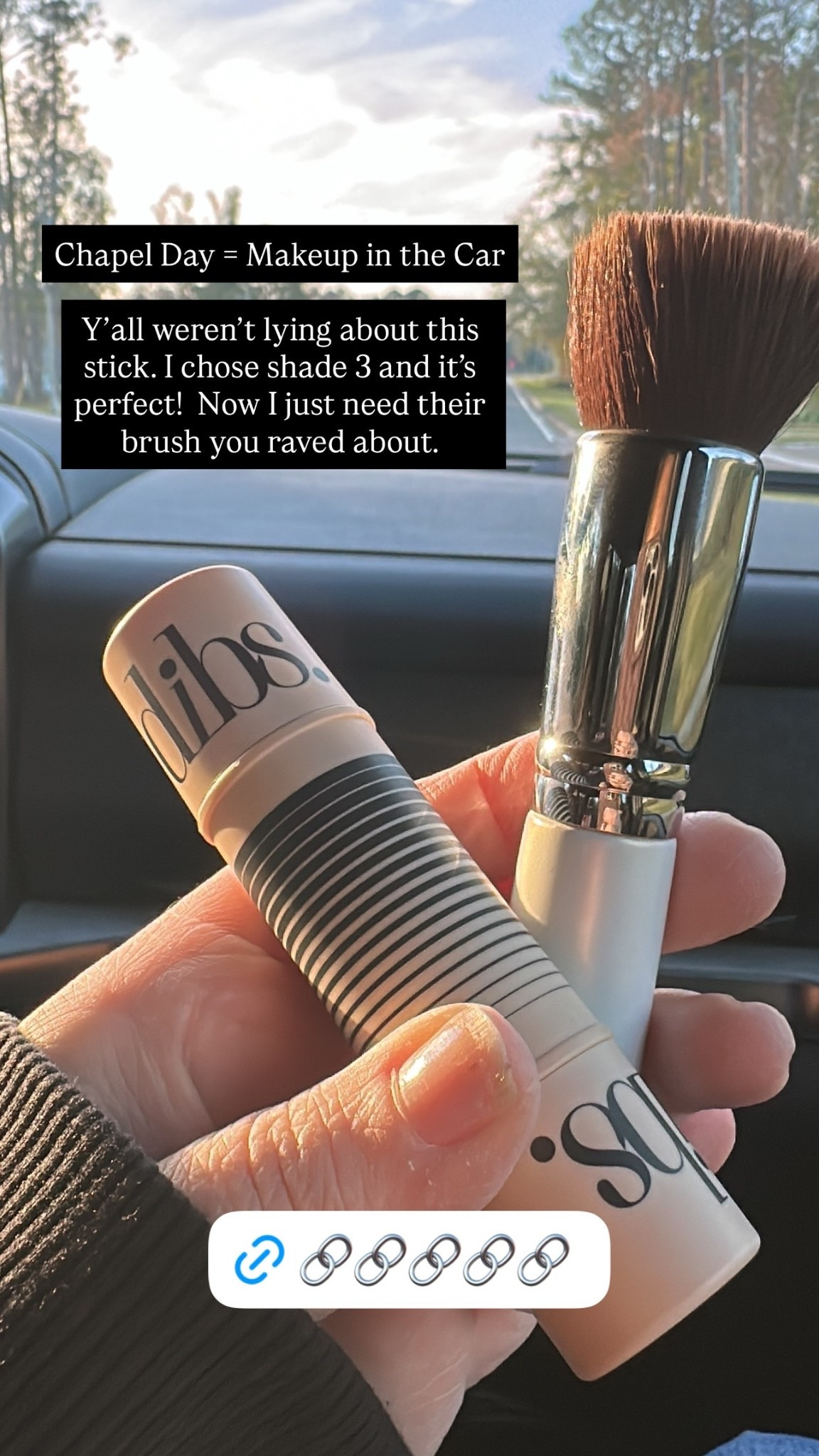 Chapel Day = Makeup in the Car

Y’all weren’t lying about this stick. I chose shade 3 and it’s perfect!  Now I just need their brush you raved about.

#LTKOver40 #LTKdayinmylife #LTKActive
