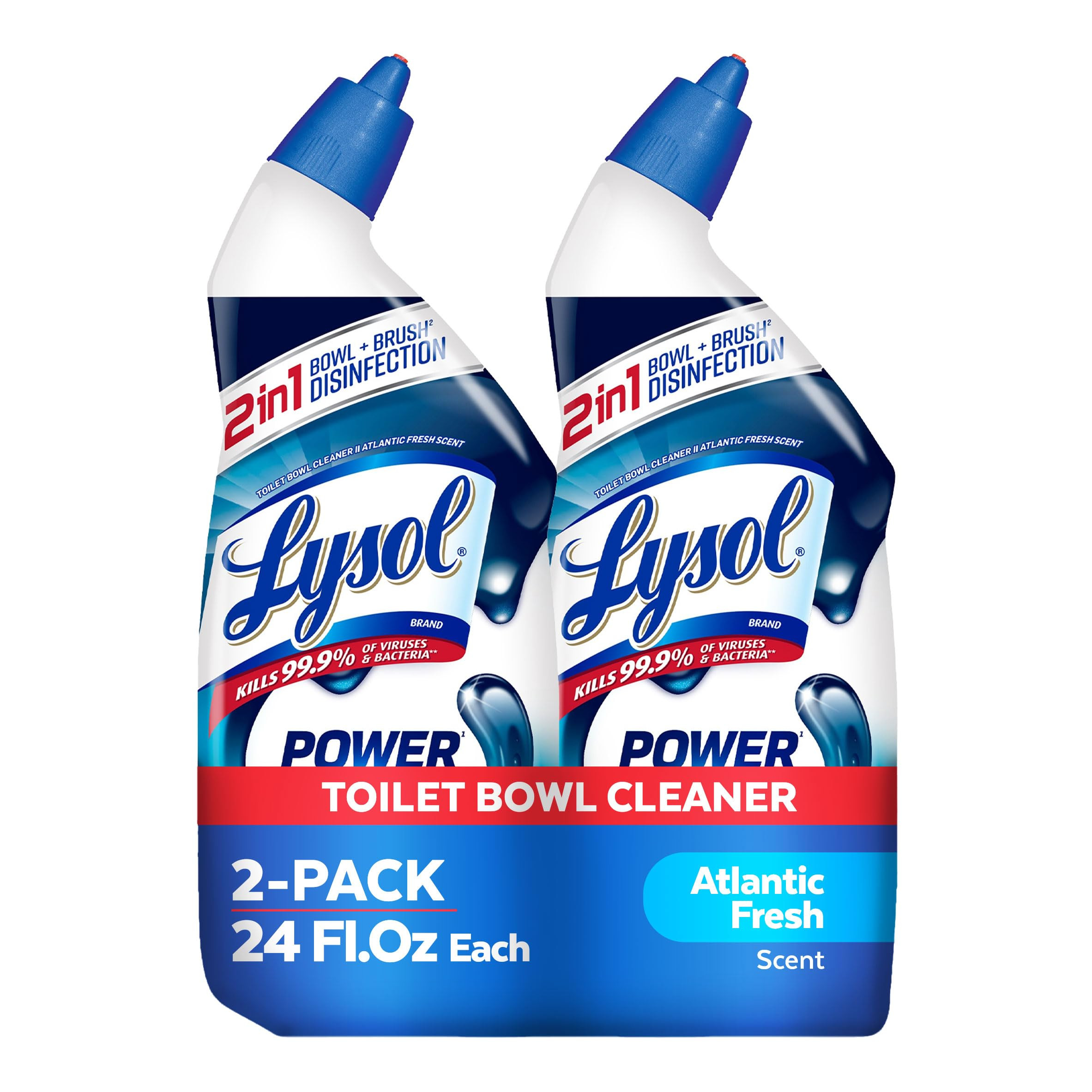 Lysol Toilet Bowl Cleaner, Max Strength Bathroom Cleaning Supplies, Toilet Bowl Cleaner Clinging ... | Amazon (US)