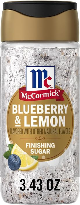 McCormick Finishing Sugar, Blueberry & Lemon, Sweet, Blueberry Flavor & Bright Lemon Notes, No Co... | Amazon (US)