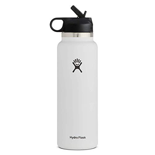 Hydro Flask Wide Mouth 2.0 Water Bottle, Straw Lid - Multiple Sizes & Colors | Amazon (US)