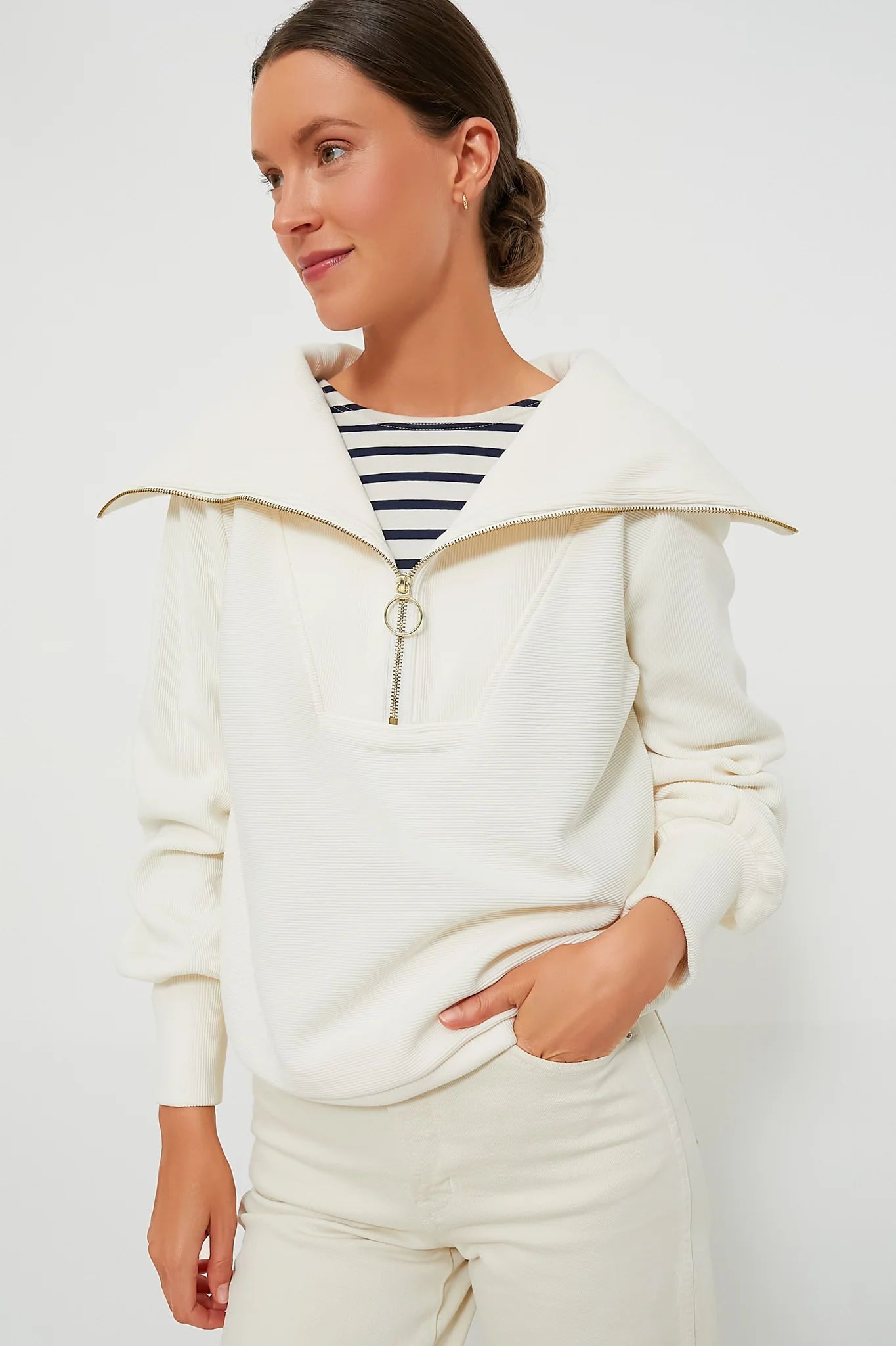 Ivory Vine Half Zip | Tuckernuck (US)