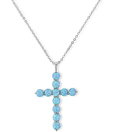 Melinda Maria Oh She Fancy Cross Short Pendant Necklace - Silver | Dillard's