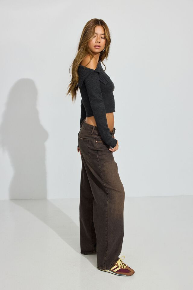 Spongy Off Shoulder Sweater | Garage Clothing
