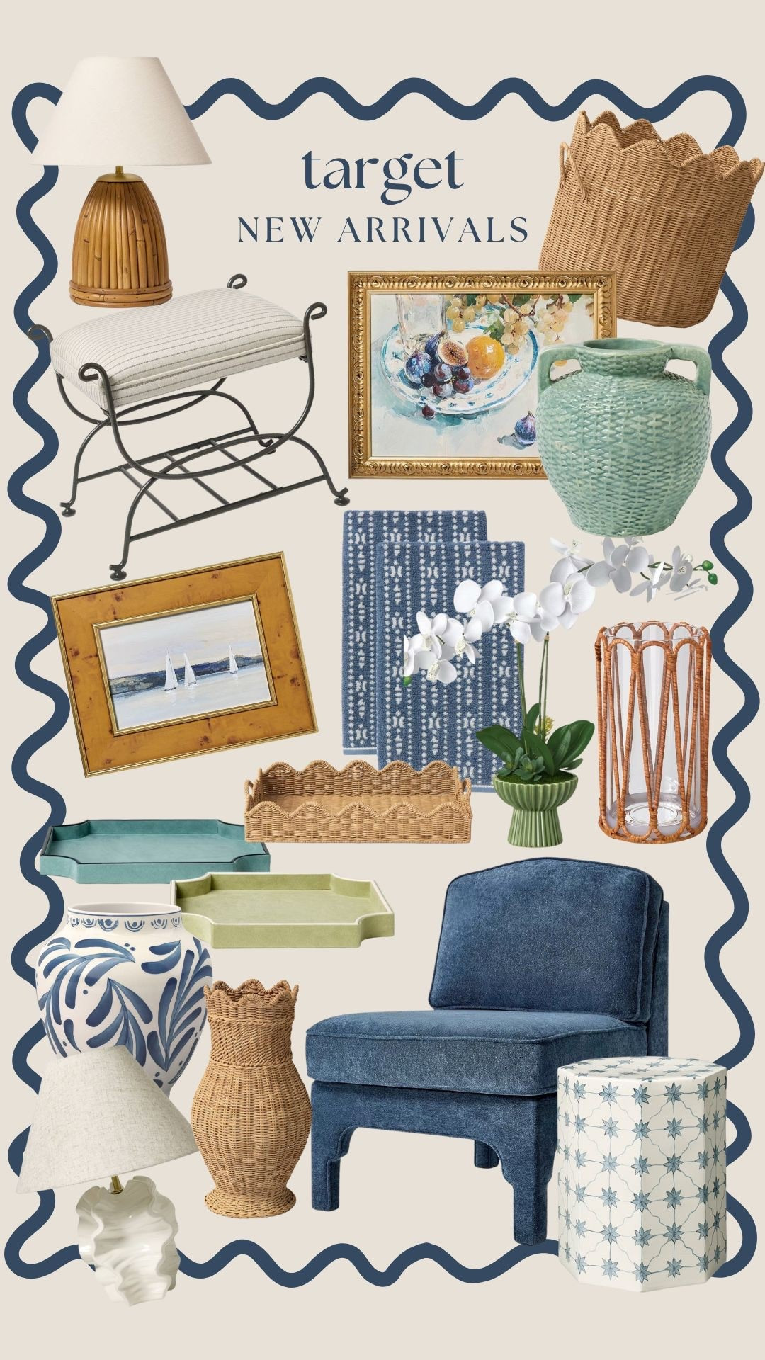 The prettiest new arrivals at Target! Coastal style and fun pops of blue and green - I love all the woven pieces! 

#LTKSeasonal #LTKHome