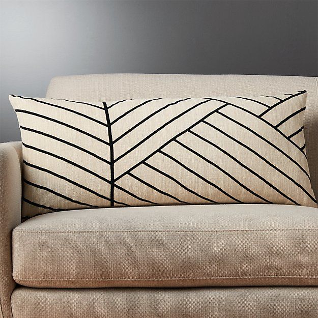 36"x16" forma pillow with feather-down insert | CB2