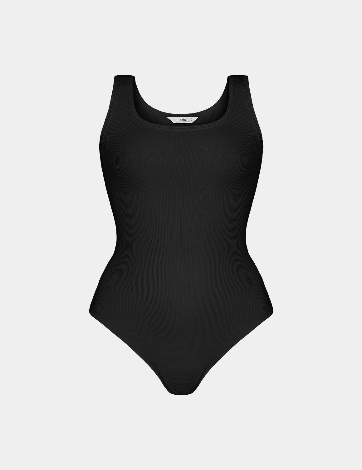 SculptRib™ Cotton Tank Bodysuit - Black / M | Knix US
