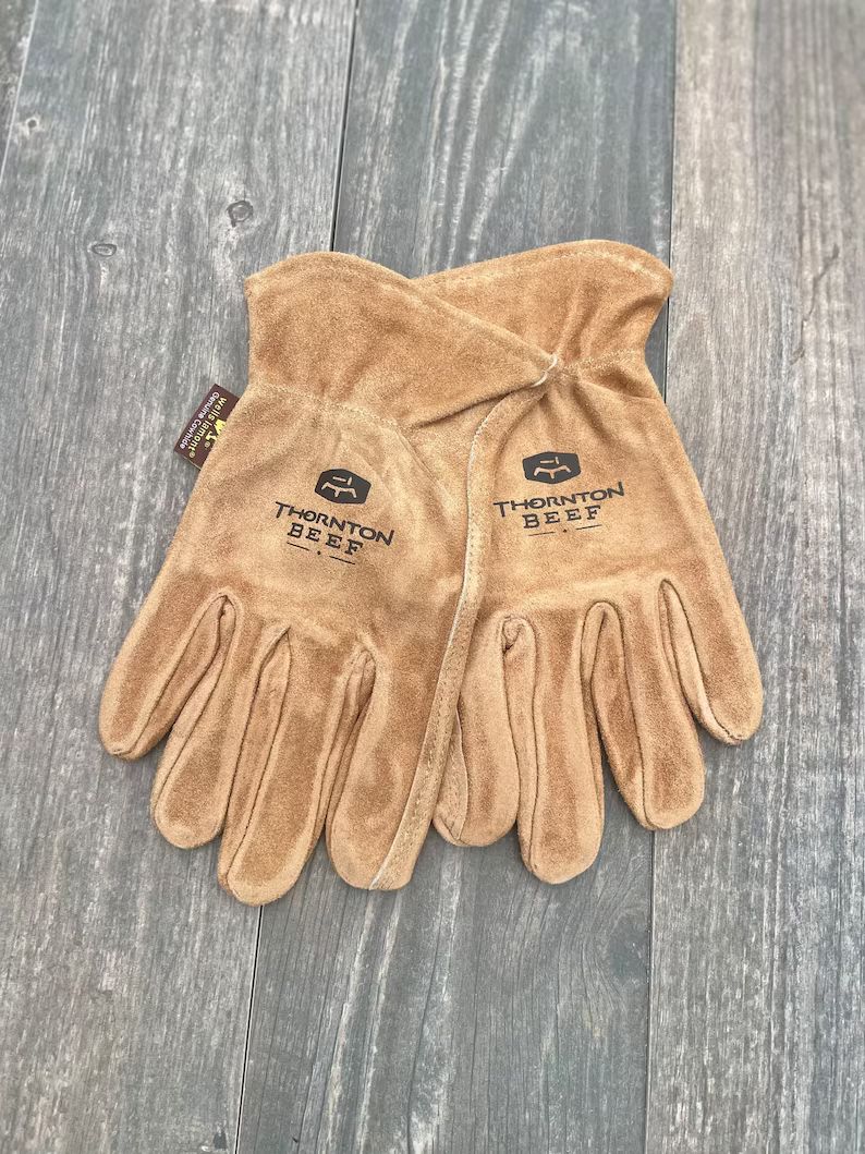 Custom Leather Gloves Cattle Brand Christmas Gift - Etsy | Etsy (US)