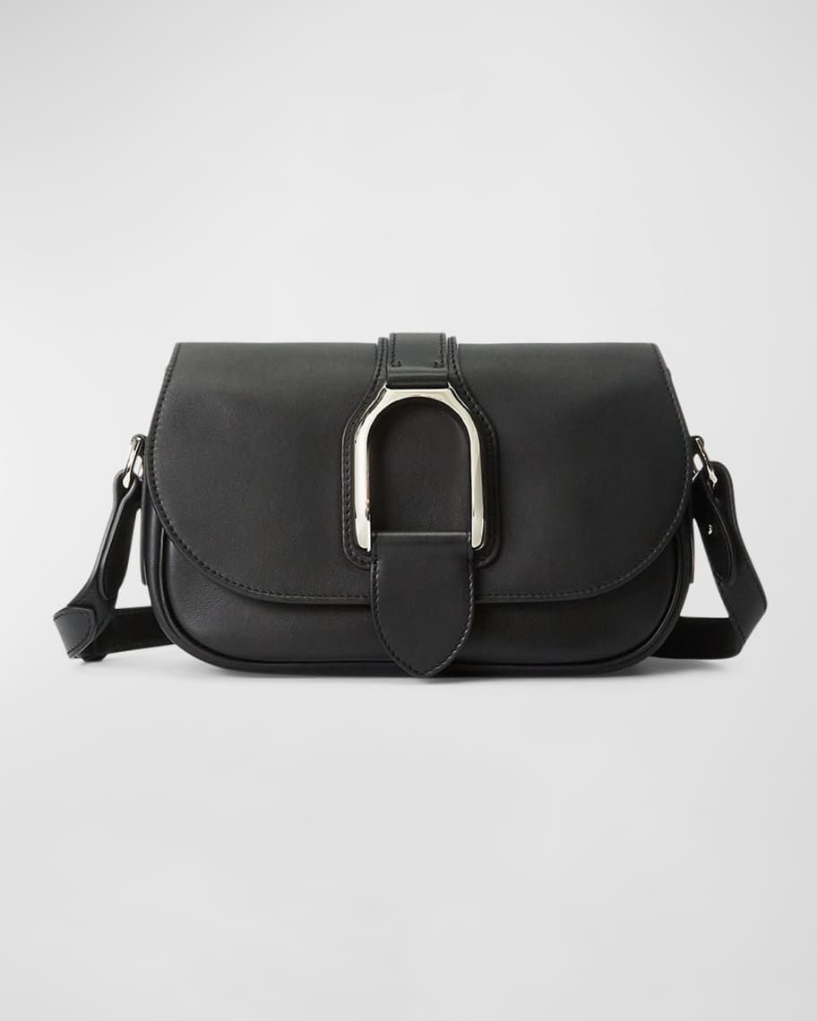 Ralph Lauren Collection Welington Flap Leather Shoulder Bag | Neiman Marcus