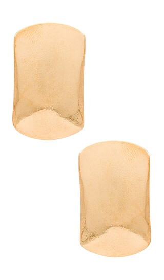 X Revolve Rectangle Drop Earring in Gold | Revolve Clothing (Global)