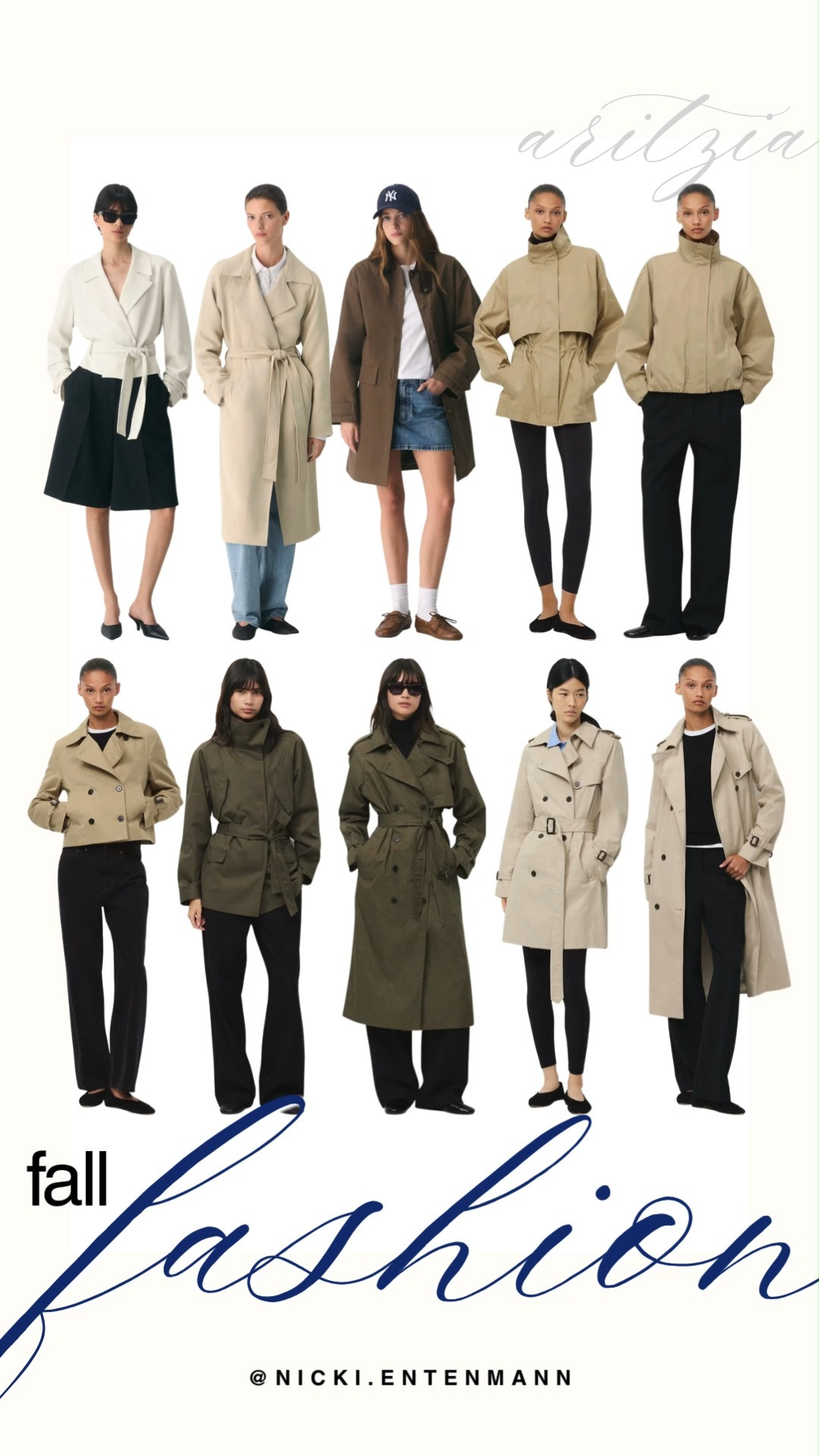 Elevate your cool-weather wardrobe with chic fall outerwear and transitional tailoring from Aritzia. The lineup features classic double-breasted trench coats, cropped belted jackets, utility field coats, and tailored wrap blazers styled with straight-leg denim, wide-leg trousers, and mini skirts. It is the ultimate collection of timeless layering pieces to stay warm and effortlessly polished all season long.

#aritzia #aritziastyle #fallfashion #outerwear #trenchcoat #falloutfits #streetstyle #capsulewardrobe #outfitinspiration 

 #LTKootd #LTKmomlife #LTKTravel