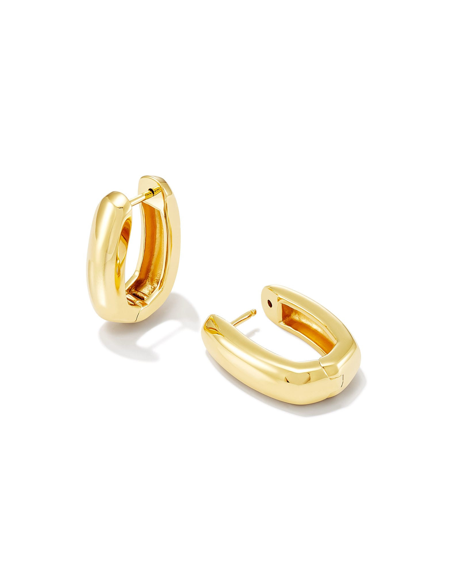 Kendra Scott Ellen Wide Huggie Earrings in 18k Gold Vermeil | Sterling Silver | Kendra Scott