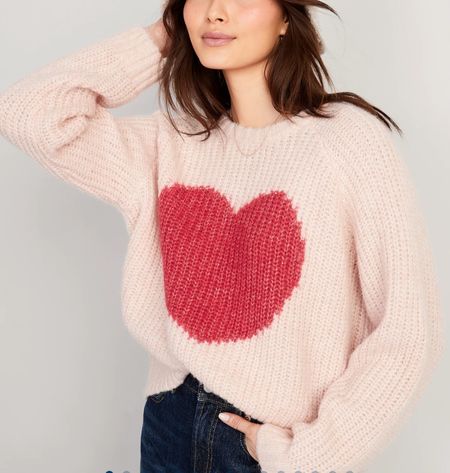 Adorable heart sweater, old navy, sweater 

#LTKunder50 #LTKsalealert #LTKFind