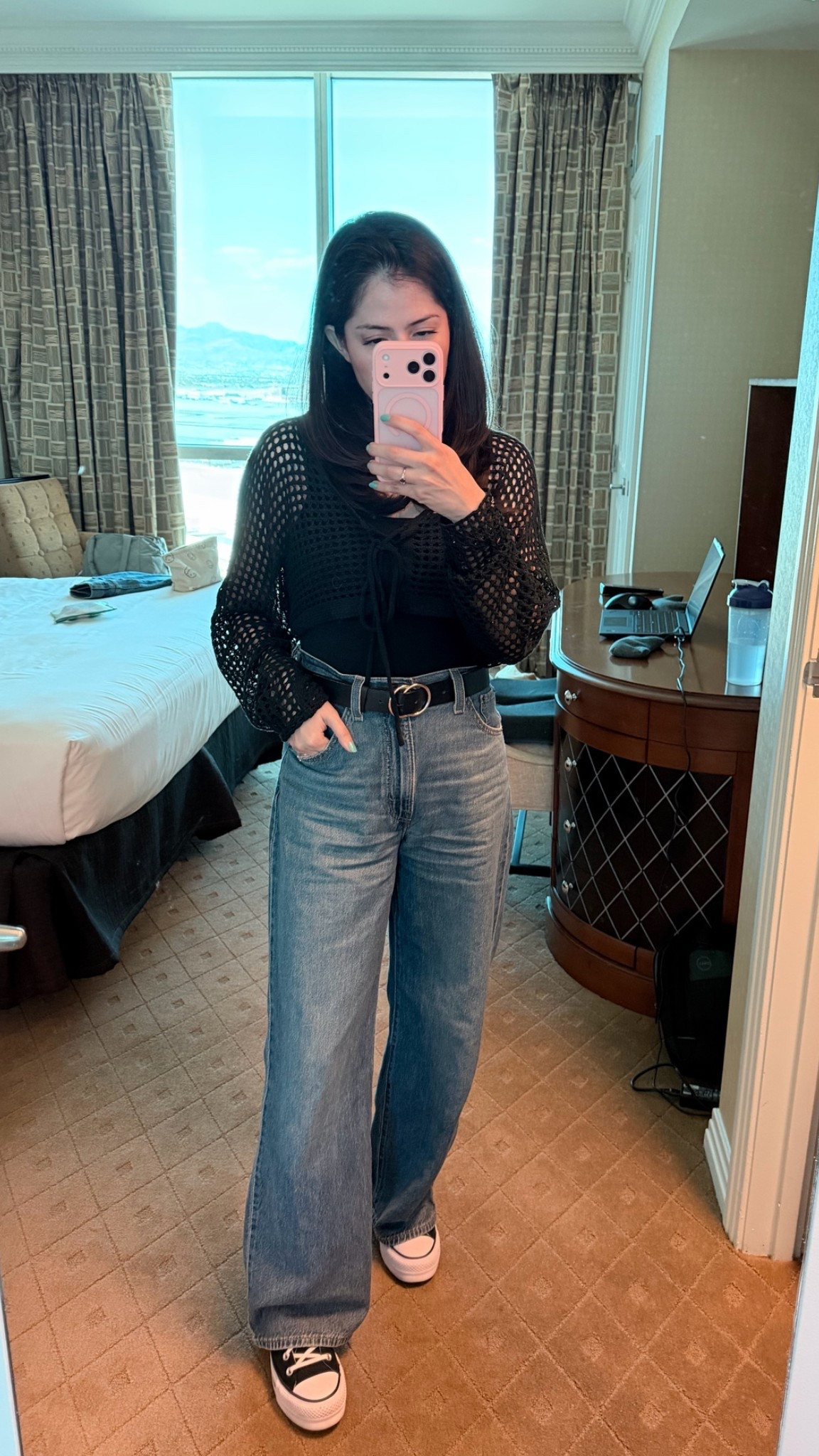 It’s been a whirlwind and nonstop but finally resting and enjoying family time without to dos in Vegas. I’m picking comfortable outfits, this was last night and worked perfect for outside. Our teens are excited to be here, staying at the Signature because it has a kitchen and access to the lazy river for the kids. 

#vacationmode

#LTKdayinmylife #LTKTravel #LTKmomlife