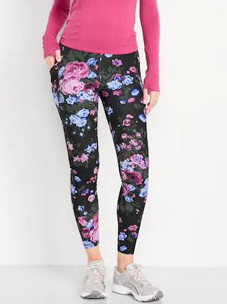 High-Waisted PowerSoft 7/8 Pocket Leggings | Old Navy (US)