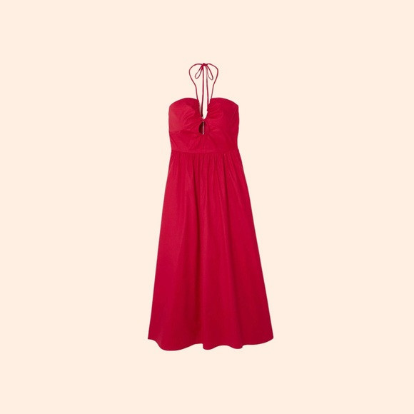 Reformation Stassie Dress (Cherry) | Poshmark