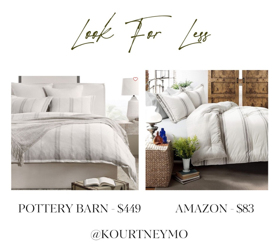 Pottery Barn inspired, look for less, farmhouse bedding, neutral decor, Amazon, bedroom

#LTKhome