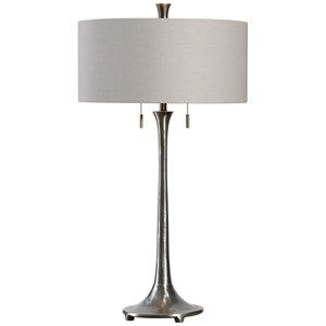 Uttermost Aliso Table Lamp in Silver and Gray | Homesquare