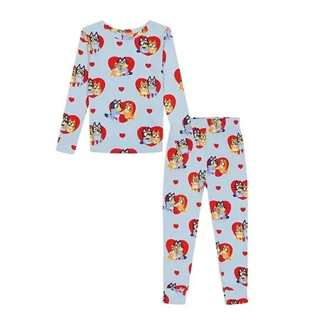 Character Kids Unisex Valentine's Day Pajama 2 Piece Set Size 8 | Walmart (US)