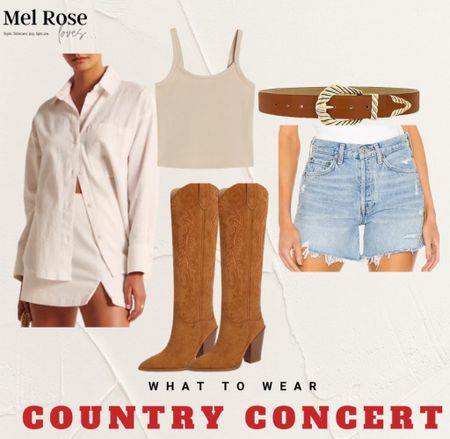 Country concert outfit idea

Would be so cute with the button up open or buttoned!

Cowboy boots are SO affordable!



#LTKunder100 #LTKstyletip #LTKFind