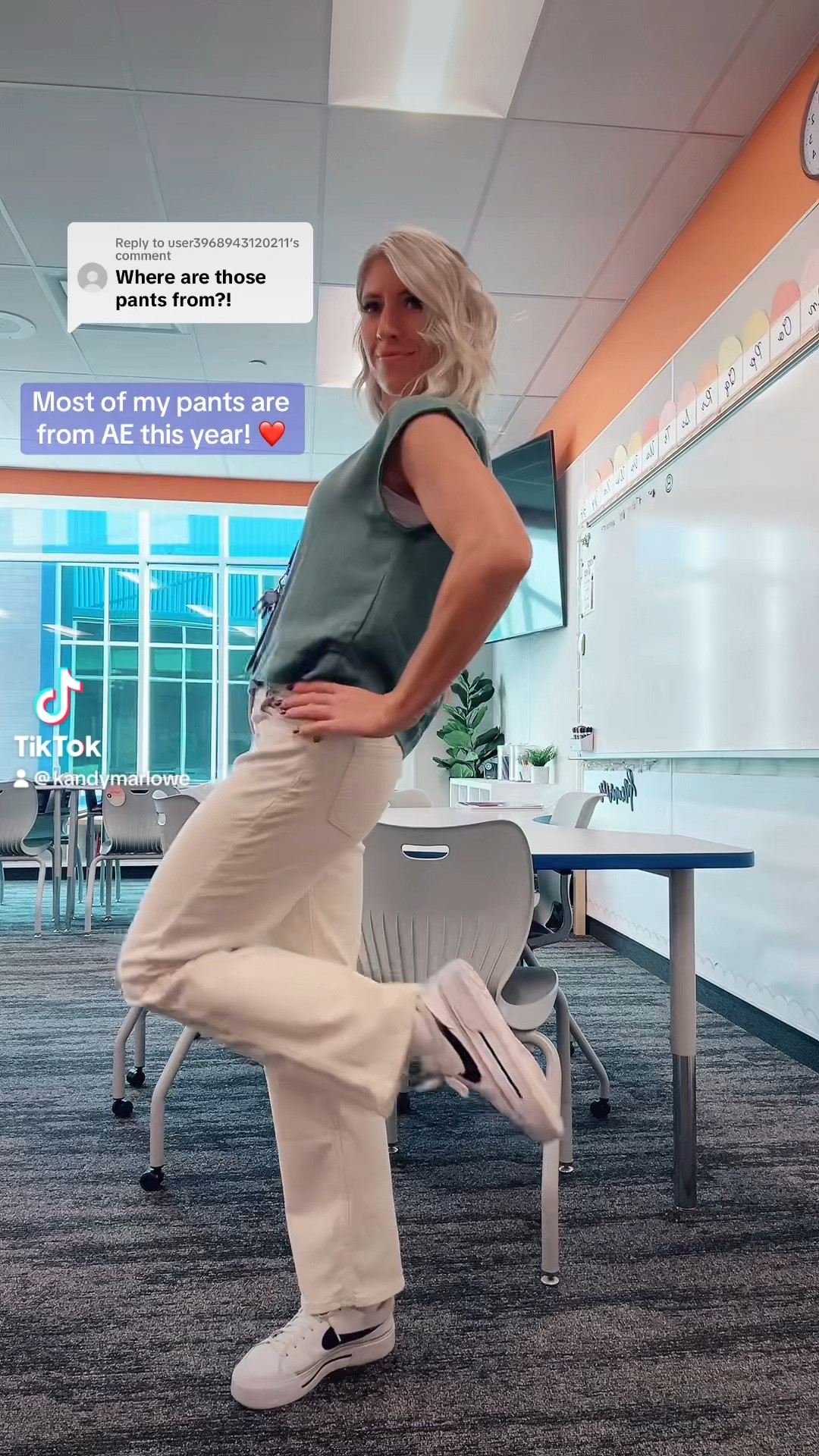 Morning dance party in the classroom before the day begins