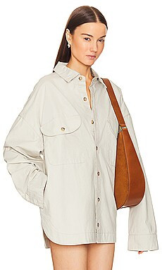Helsa Workwear Jacket in Ecru from Revolve.com | Revolve Clothing (Global)
