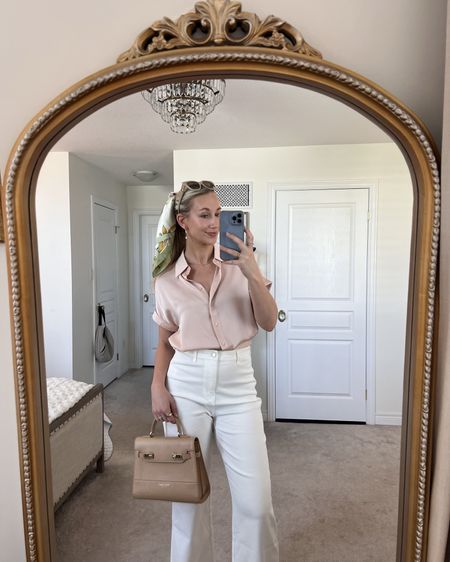 The spring pastel outfit of dreams 🌸 I feel so lovely in this outfit it's perfect for running all around town! *Use "Amanda10" for 10% off Goelia (and you can stack promos!) 

#LTKWorkwear #LTKSeasonal #LTKStyleTip
