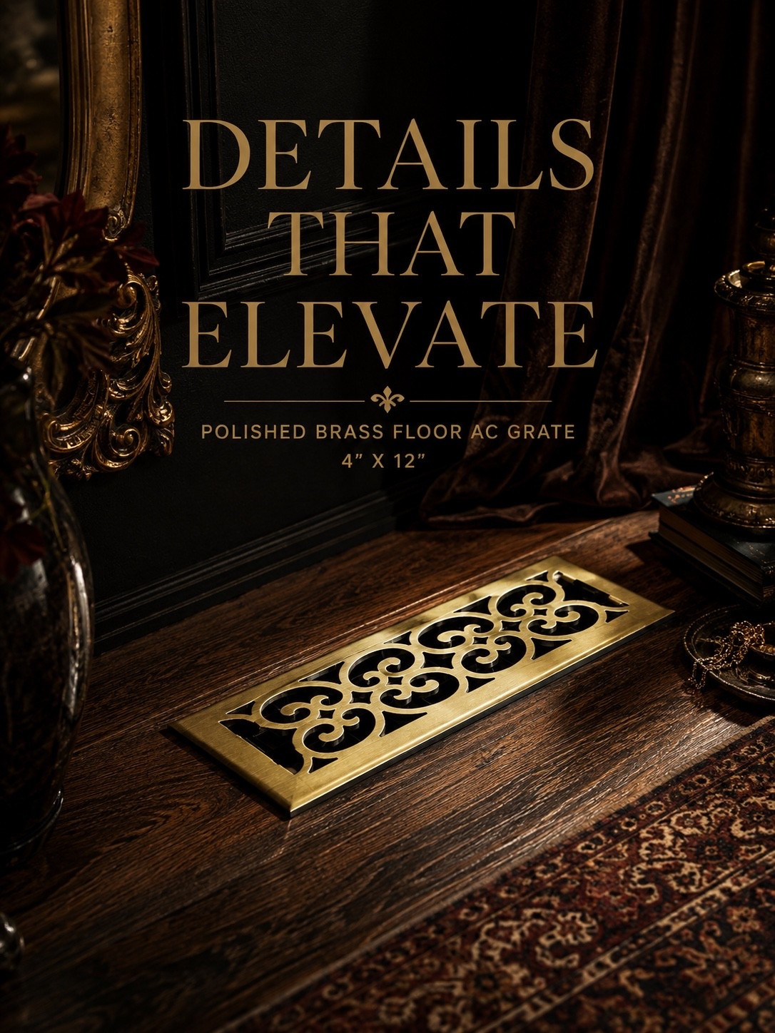 The difference between builder-basic and beautifully designed is often hiding in the details. Swapping a standard floor vent for a polished brass grate adds instant old-world character and makes the entire room feel more custom, considered, and expensive. It’s a tiny Amazon upgrade with a surprisingly big impact.

#AmazonFinds #HomeDetails #FloorVent #BrassDecor #LuxuryForLess #DesignerLook #ClassicInteriors #OldMoneyAesthetic #TraditionalDecor #TimelessStyle #AmazonHome #HomeUpgrade #InteriorDetails #ElevatedHome #callsigndesign