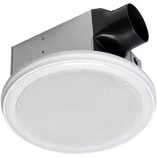 110 CFM Ceiling Mount Bathroom Exhaust Fan with Bluetooth Speakers and LED Light | The Home Depot