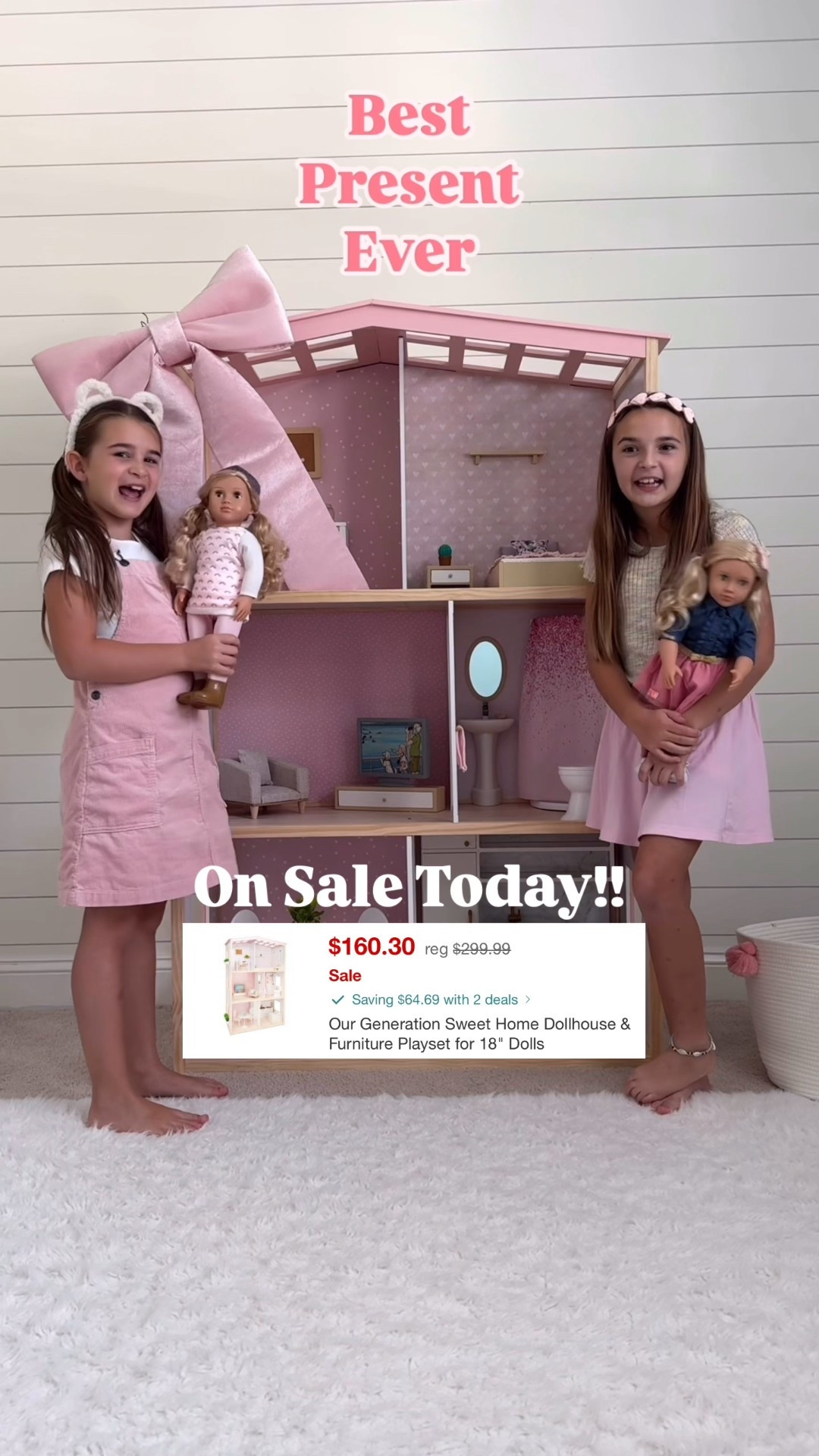 Major Sale Today 25% off Our Generation plus add @target circle 25% off one toy 

The @ogdolls Sweet Home 3-Story Dollhouse Playset! 🏡💖65+ pieces, movable furniture, and stylish decor. 


#OurGeneration #targetfinds #targertun #kidsgiftideas #holidaygifting #holidayshopping #Dollhouse #TargetDeals #ChristmasGiftIdeas #toys #dolls #pretendplay #playroom #playroomdecor #targetfinds #target #targetstyle #playroominspo #momlife #mom #girlmom #pinkchristmas #pink #ltkkids #ltkfamily 


#LTKGiftGuide #LTKHoliday #LTKSaleAlert