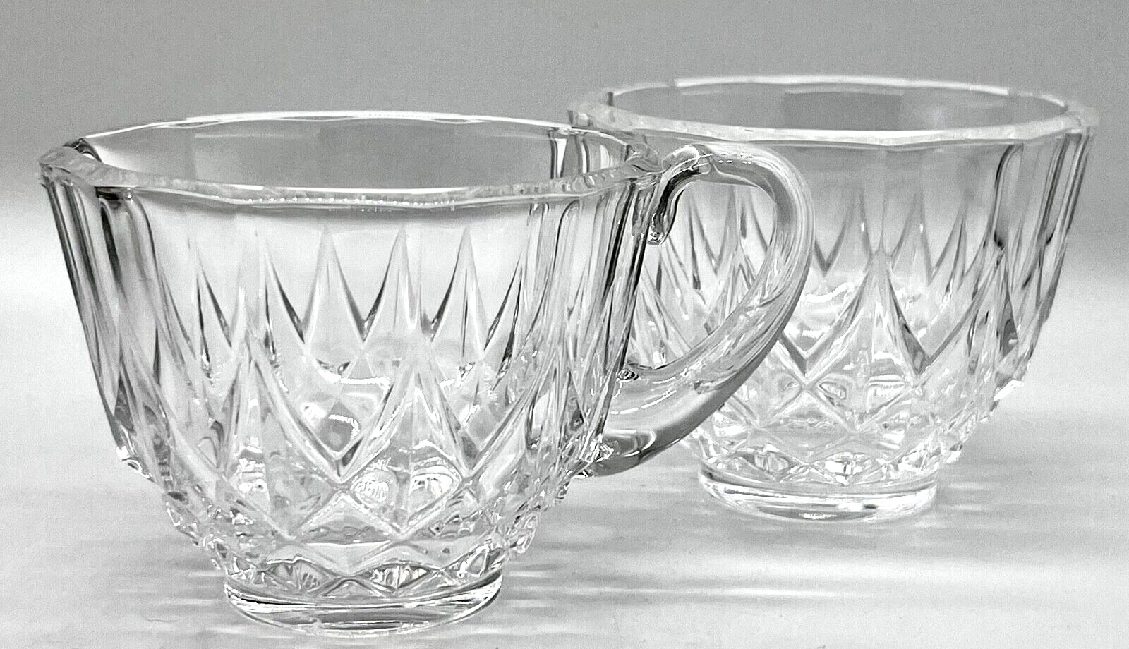 VAL ST LAMBERT CRYSTAL CREAM &amp; SUGAR SET, NICOLE, EXCELLENT CONDITION | eBay US