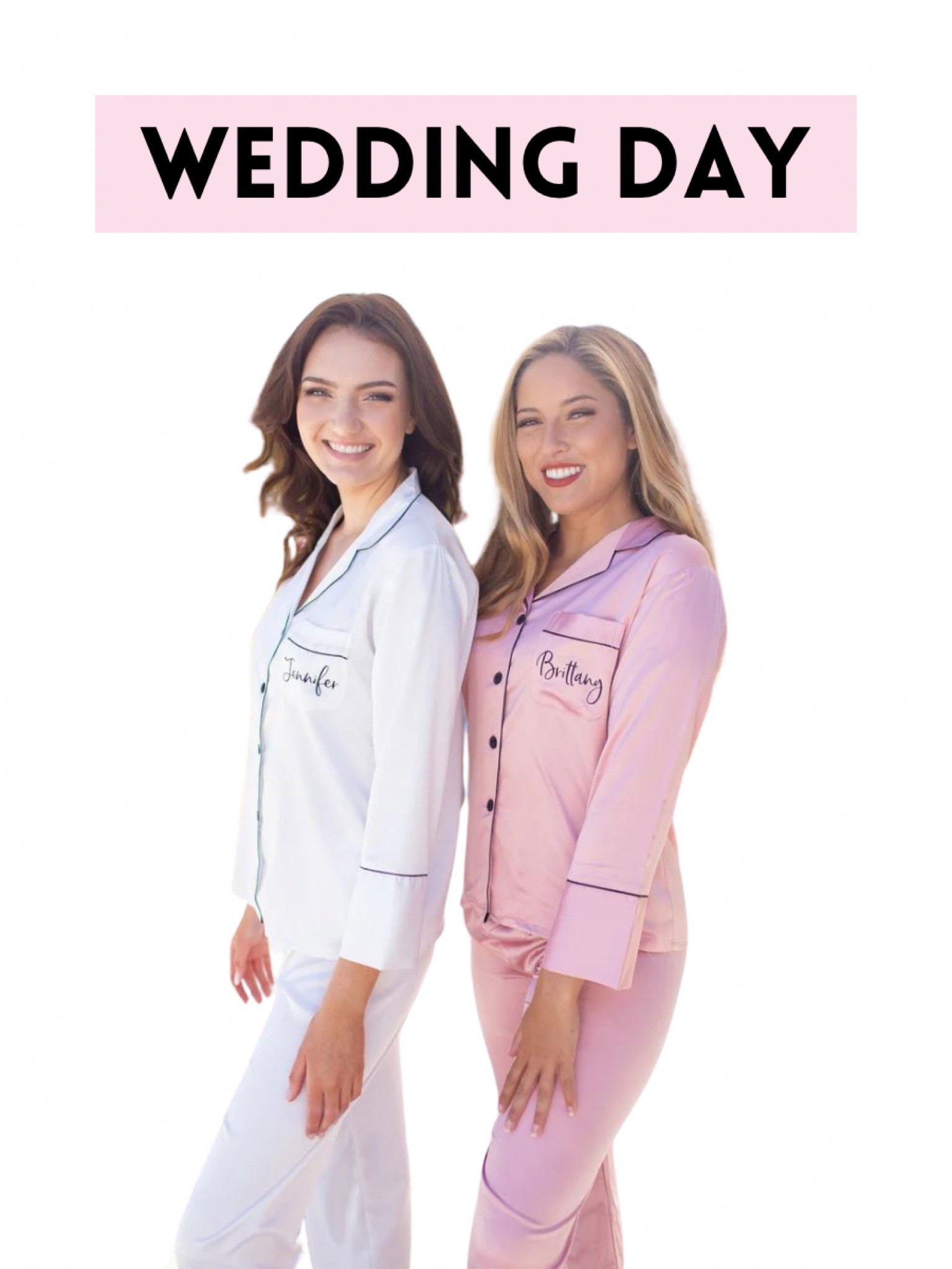 Pink Bridesmaid pajamas. Wedding day. Getting ready photos. Fall wedding. Winter wedding. Spring wedding. Summer wedding. Pink long sleeve bridesmaid pajamas.  Bridesmaid proposal. Bridesmaid gifts. Gifts for her. Personalized bridesmaid pajamas. Bridesmaid slippers. Bridesmaid champagne flute. Bridesmaid proposal gifts.


#LTKSeasonal #LTKWedding #LTKFindsUnder50