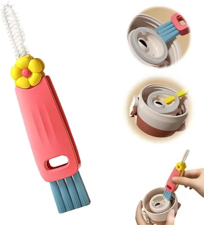 3 in 1 Cup Lid Gap Cleaning Brush, 2025 New Multifunctional Bottle Brush, Cup Lid Gap Cleaner, Cr... | Amazon (US)