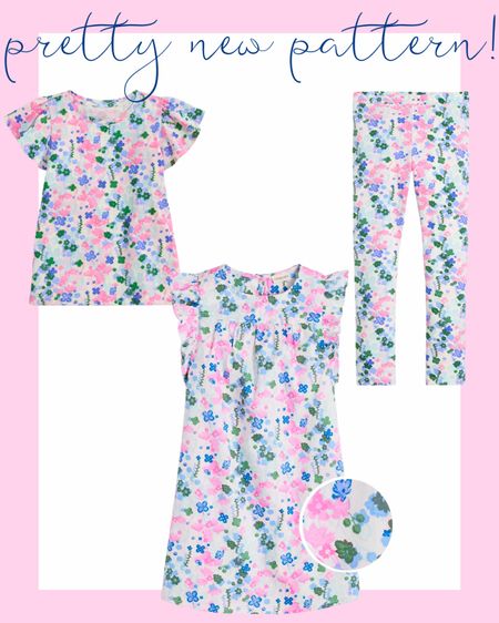 pretty pattern | j crew factory | little girls | t shirts | leggings | flowers | pink | blue | spring time | summer 

#LTKSpringSale #LTKfamily #LTKkids