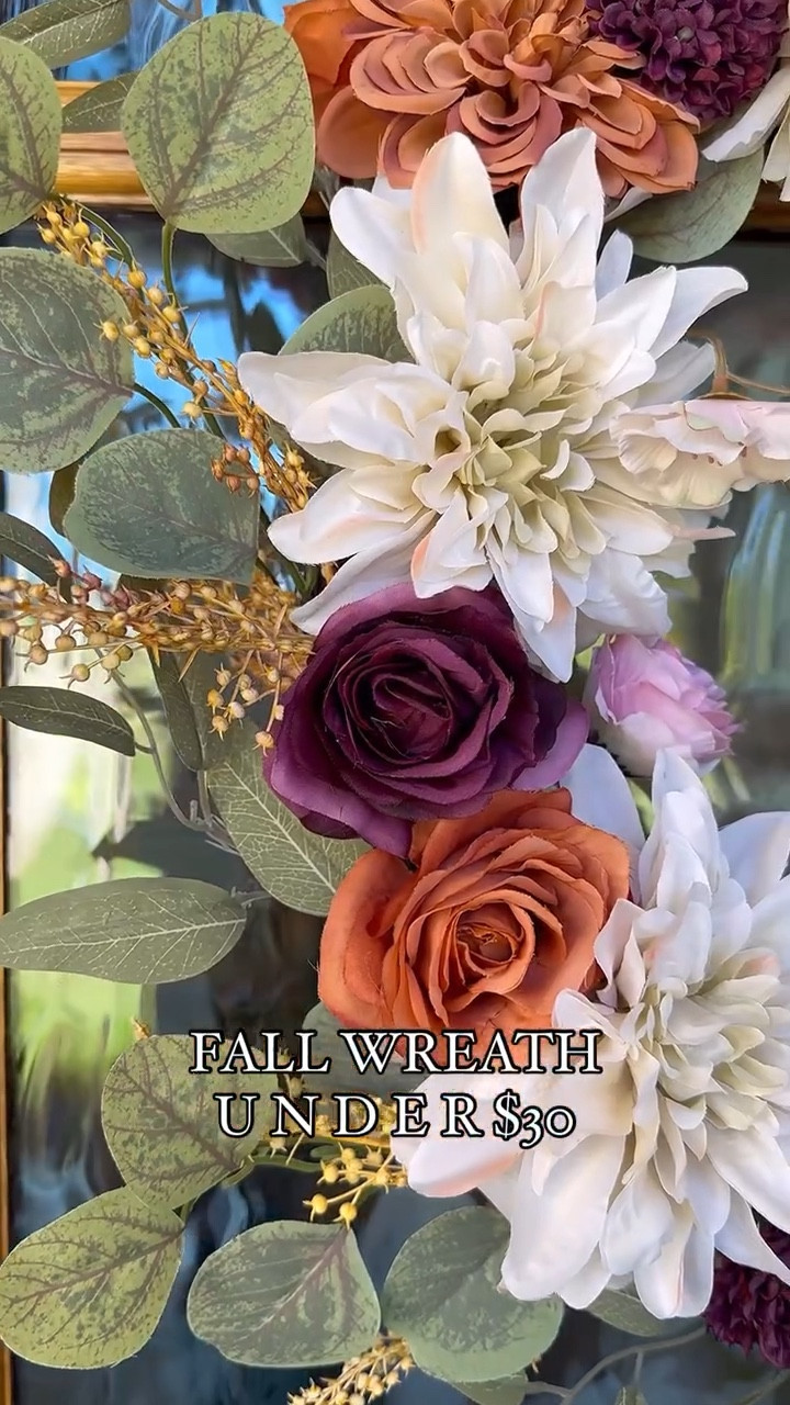 Comment SHOP for the link 🔗 

Currently 50% off making it UNDER $30 RIGHT NOW! 🤯 This beauty will SELL OUT fast 💨 

This wreath is a STUNNER with the most beautiful deep, rich Fall colors 🍁

FOLLOW  along @hayes.smith.haven so you can see how I decorate the rest of my Porch for FALL! I can’t wait to show you!! 

#fallwreath #falldecor #fallporch #autumndecor #frontporchdecor #fallsale