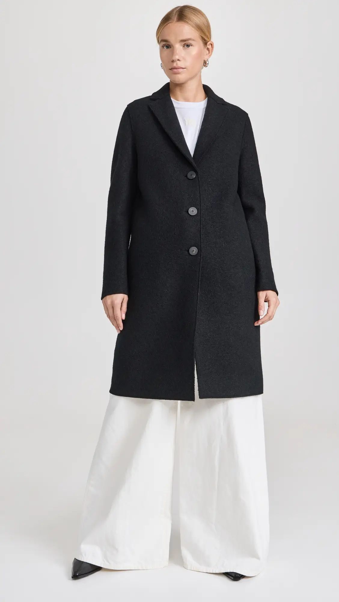 Harris Wharf London Women Overcoat Boiled Wool | Shopbop | Shopbop