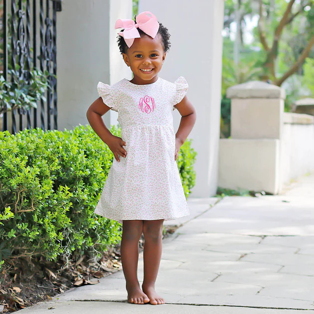 Sweet Rose Pink Floral Anna Dress | Classic Whimsy