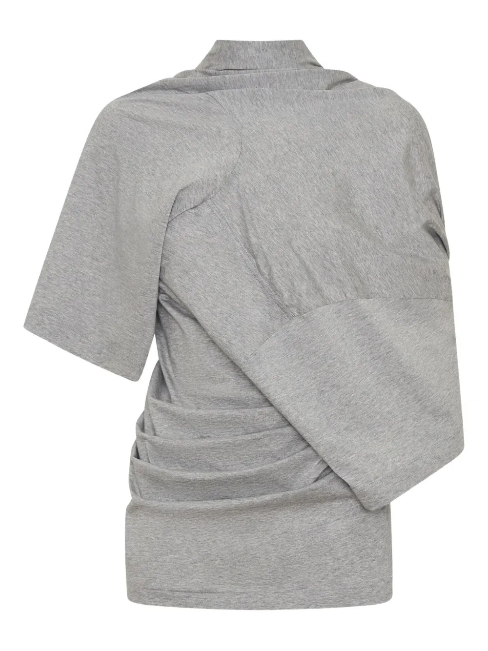 Christopher Esber Distort Draped T-shirt | Grey | FARFETCH | Farfetch Global