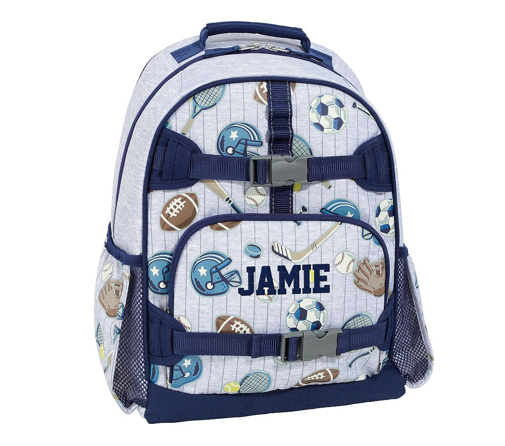 Pinstripe Sports Glow-In-The-Dark Mackenzie Backpack | Pottery Barn Kids
