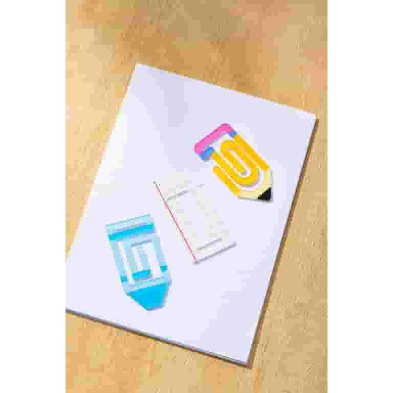 Jumbo Acrylic Paper Clips For Office & School, Assorted Shapes, 3 Count Pack - Walmart.com | Walmart (US)