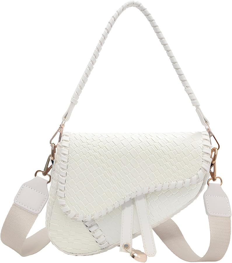 Geelyda Saddle Shoulder Bags, Small Purse Crossbody Bag Purses for Women Retro Leather Shoulder H... | Amazon (US)