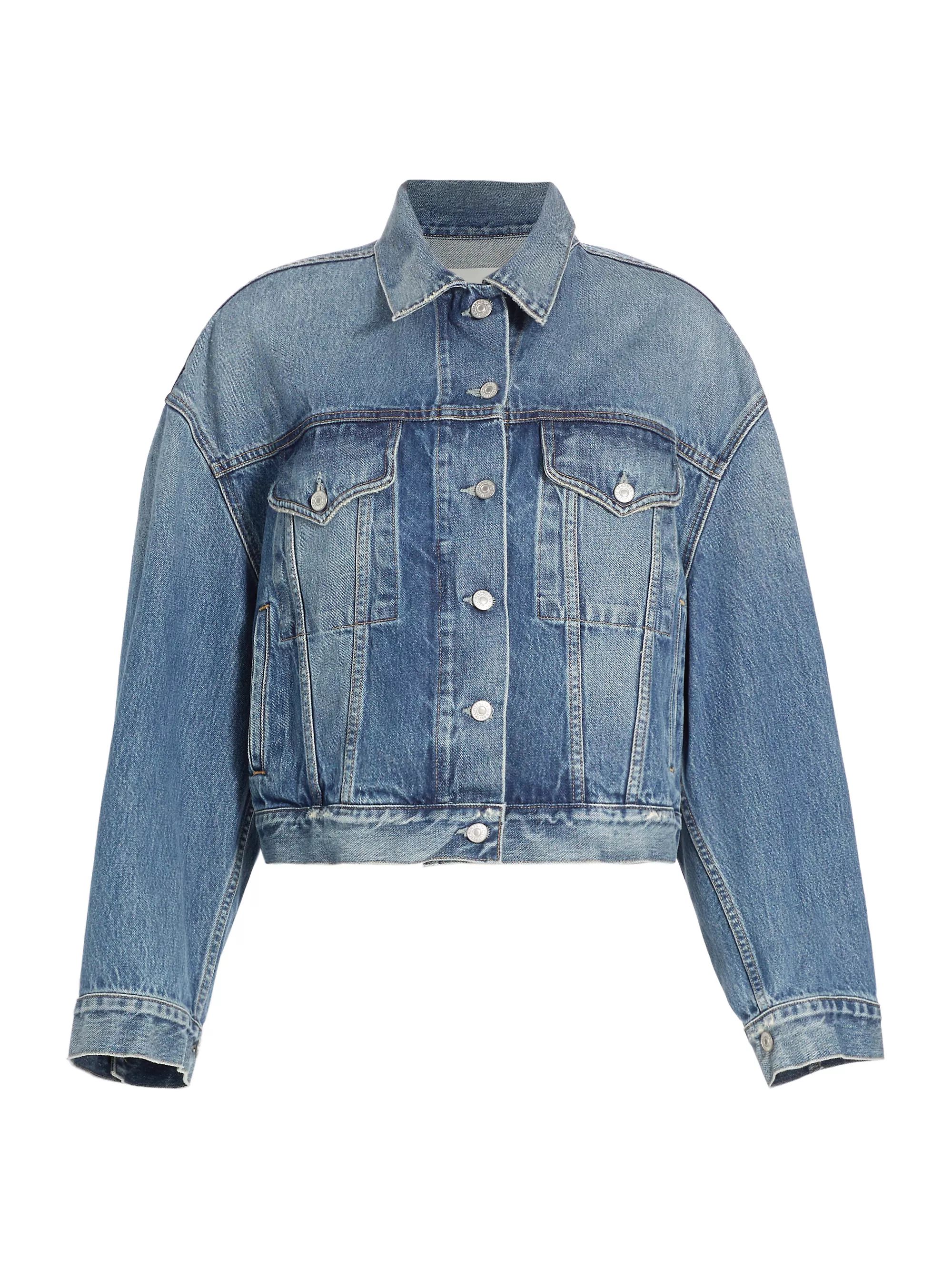 Quira Puff-Sleeve Denim Jacket | Saks Fifth Avenue