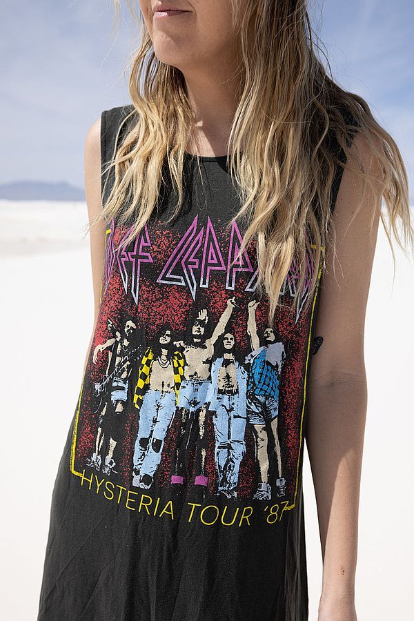 People of Leisure | Def Leppard dress tank - Black | The Lobby