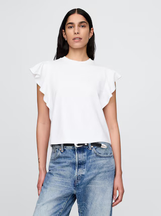 Organic Cotton VintageSoft Heavyweight Cropped T-Shirt | Gap (US)