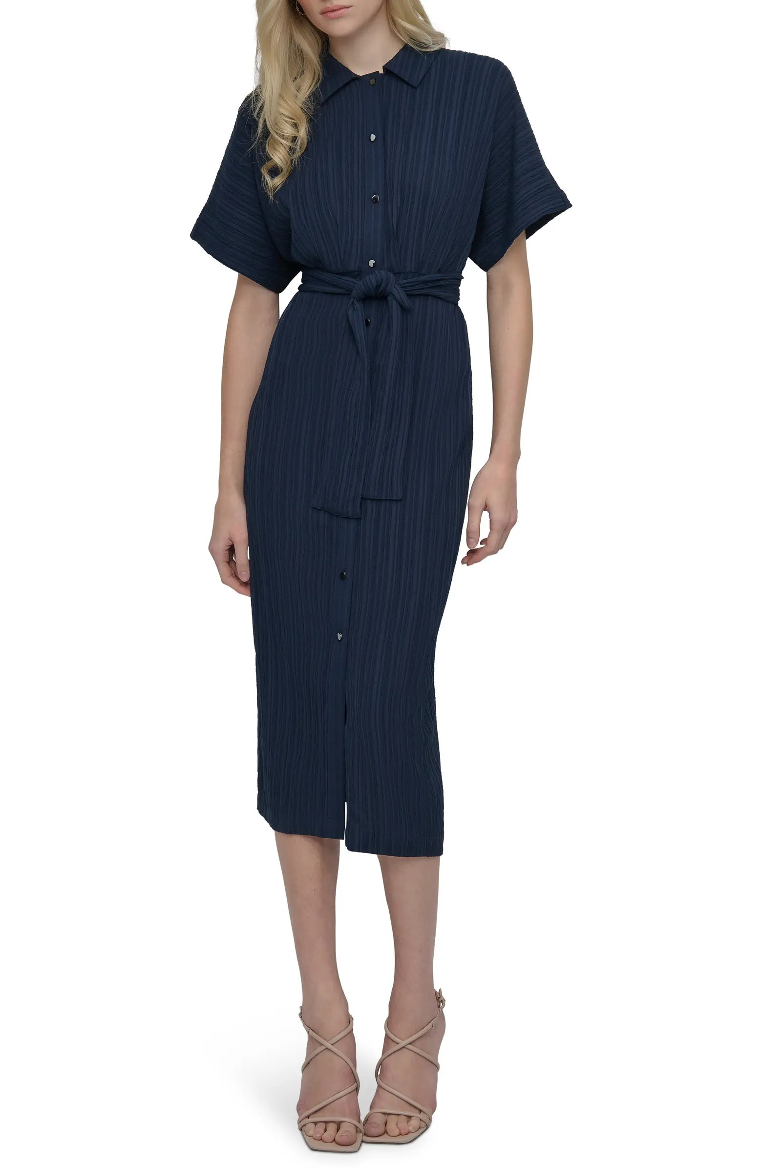 DKNY Crushed Dobby Shirtdress | Nordstromrack | Nordstrom Rack