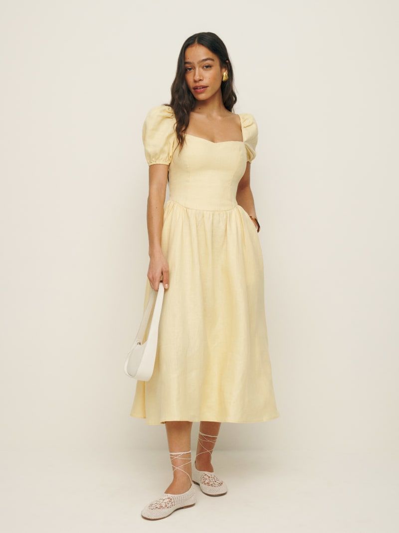 Davila Linen Dress | Reformation (US & AU)